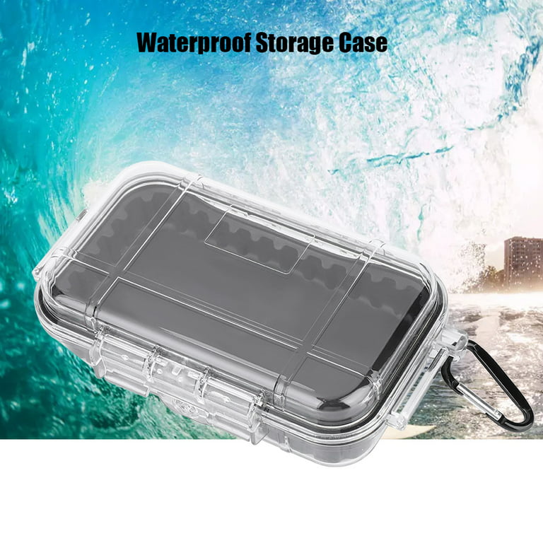 Waterproof Dry Box Protective Case, Outdoor Survival Shockproof Waterproof  Storage Case Airtight Carry Box Container for Tackle Organization Of  Cameras, Phones, Hiking, Water Sports[Transparent] 