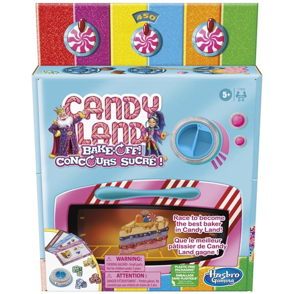 Candy Land Bake Off Board Game, Preschool Games for Kids and Family Ages 5 and up, 2-4 Players