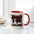 thumbnail image 6 of CafePress - Hereford Cow And Calf Mug - 11 oz Ceramic Mug - Novelty Coffee Tea Cup, 6 of 6