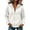 White, variant on Otntypg Women's Fall Full Zip Up Y2K Hoodies Lightweight Casual Long Sleeve Drawstring Hooded Pullover Sweatshirts Trendy Fall Winter Track Jackets with Multi-Pockets