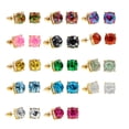 thumbnail image 3 of Jumpingount Glitter Stud colgante cuadrado aleación fiesta pendientes aniversario dama decoraciones diario Simple pendiente para Ropa, zapatos y accesorios Miscelánea Rojo Jumpingount AP010660-06B, 3 of 6