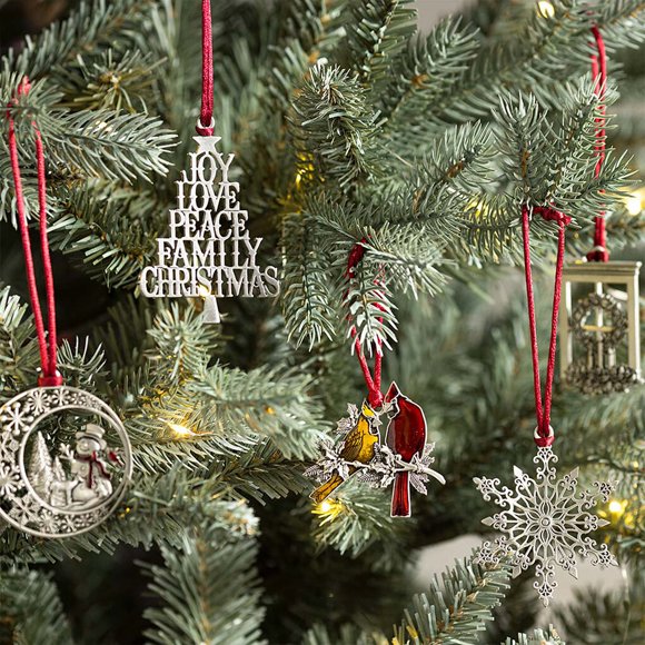 fastboy Christmas Tree Alloy Joyful Pendant Pub Nightclub Apartment Xmas Festival Ornament with Rope Wall Ceiling Hanging Party Supplies SD09