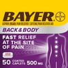 Bayer Back & Body Extra Strength Pain Reliever Aspirin w Caffeine, 500mg Coated Tablets, 50ct