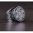 thumbnail image 2 of Seal of Solomon-Star of David Ring-Handmade Mens Ring-Signet Ring Mens-Jewelry Gift For Mens-Silver Rings for Men, 2 of 5