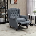 thumbnail image 2 of Boyel Living Push Back Reclining Chair for Living Room or Bedroom，Recliner Soft Chair Adjustable Backrest,Blue, 2 of 11