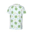thumbnail image 3 of Honeii Kawaii Frogs Print Kids Boy T-Shirt,Breathable Round Neck Tee,Stylish Summer Tee for Boys, for Outdoor Activities and Casual Wear, 3 of 7