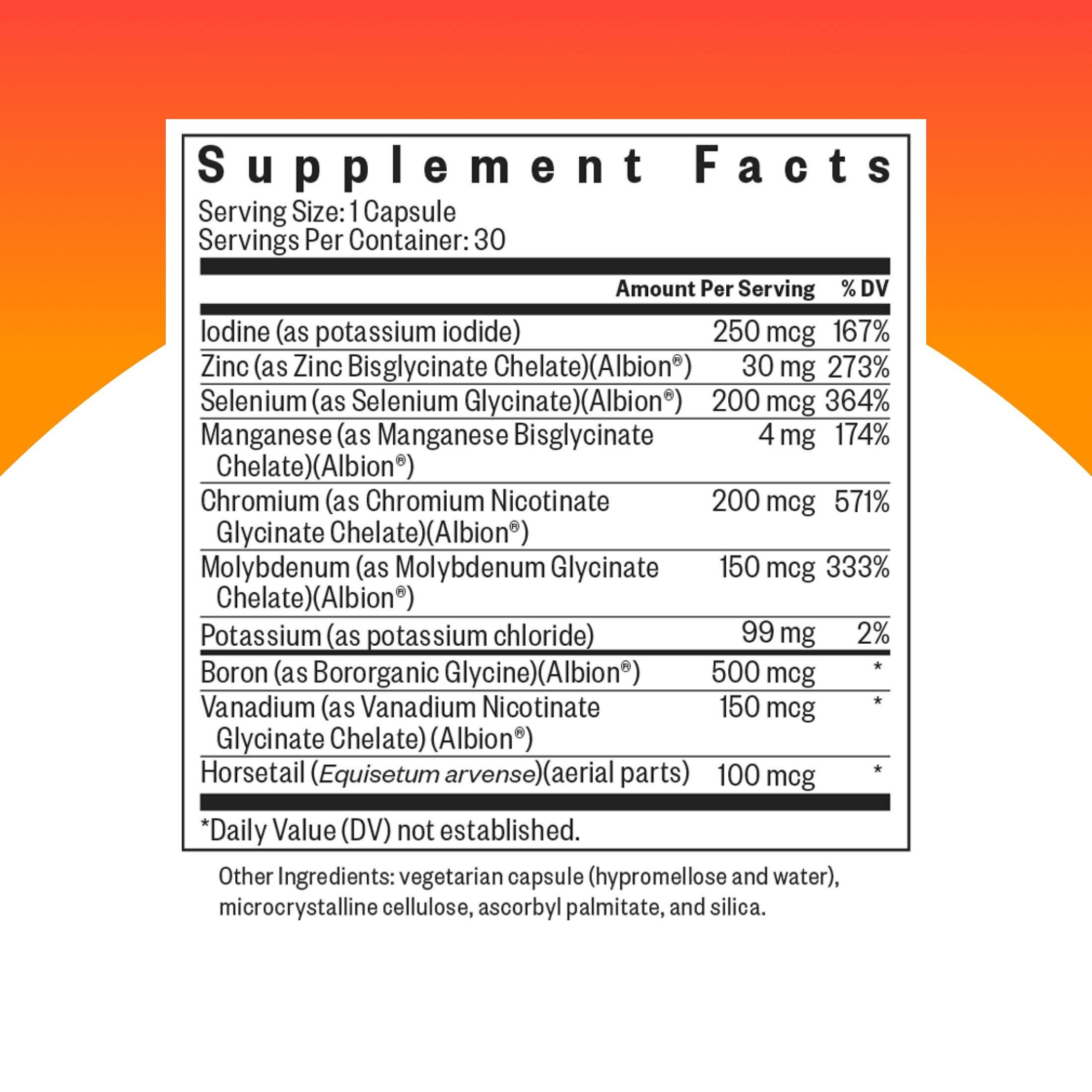 Seeking Health Trace Minerals Complex II - Immune Health & Brain Health Supplement with Zinc & Selenium - Copper- and Iron-Free Formula - Energy, Skin & Hair Support Supplement - 30 Capsules