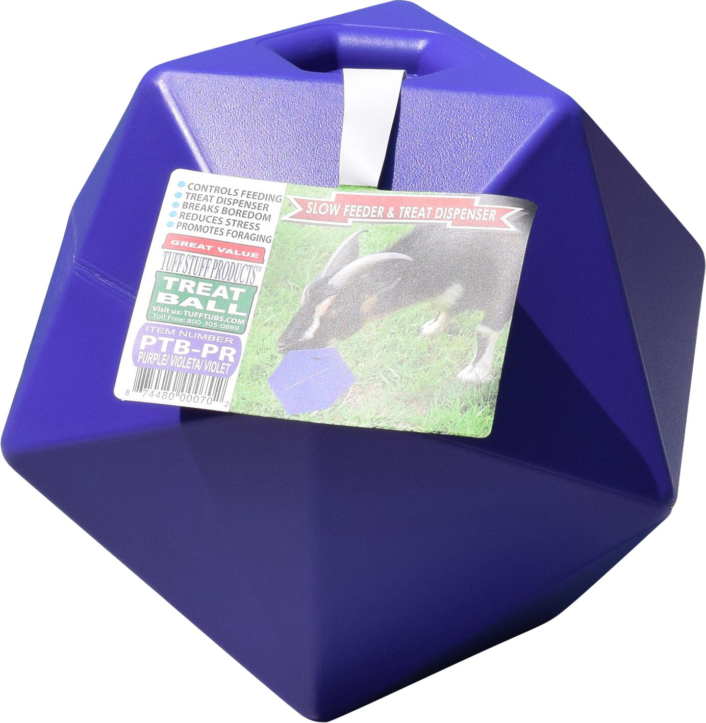 HORSE TREAT BALL PURPLE 12