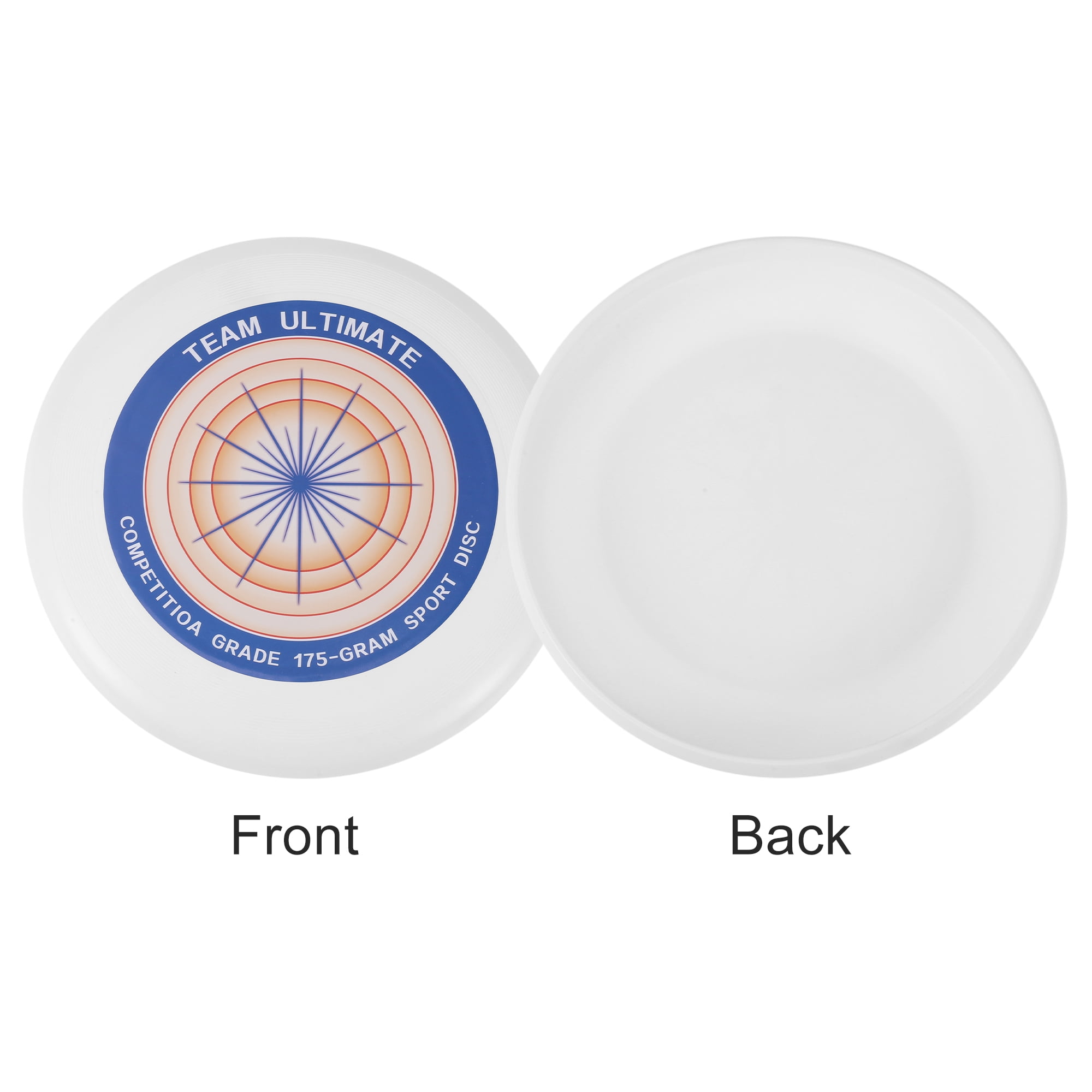Unique Bargains Durable Round Flying Disc 10.63 Inch Diameter ["White, Red, Blue"]