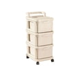thumbnail image 2 of Linnome Chariots de Rangement Roulants avec Tiroirs, Organisateur Mobile en Plastique sur Roues pour Chambre et Rangement à la Maison, 2 of 6
