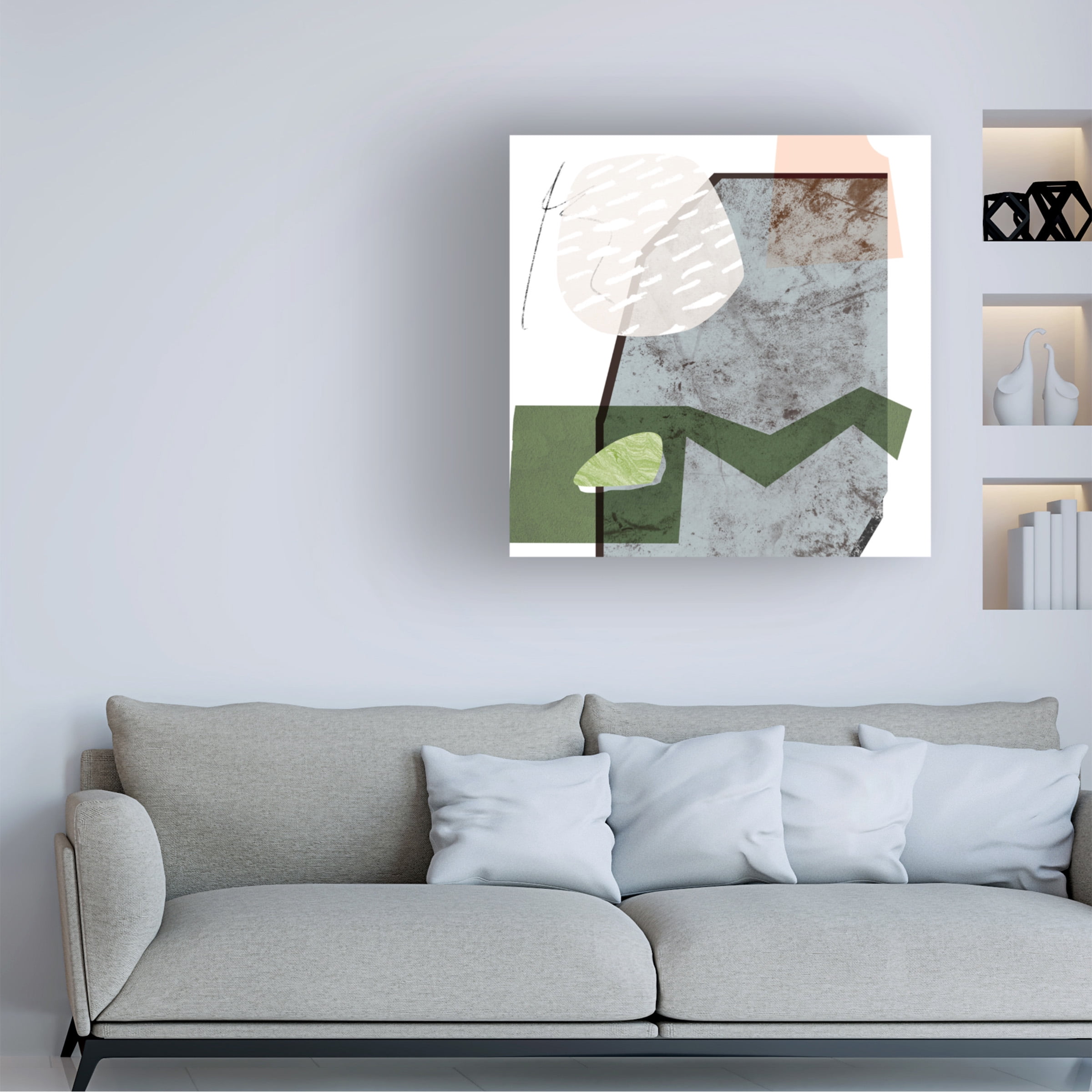 Melissa Wang 'Ocean Stones II' Canvas Art