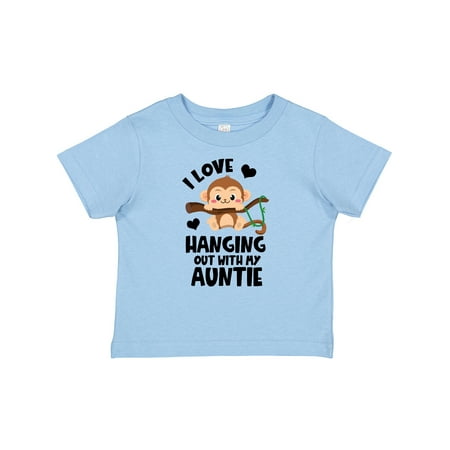 

Inktastic Monkey I Love Hanging out with My Auntie Gift Baby Boy or Baby Girl T-Shirt