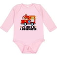 thumbnail image 3 of Inktastic Fireman Daddy is a Firefighter Boys or Girls Long Sleeve Baby Bodysuit, 3 of 5