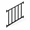 Black-3 FT-Stairs, variant on 39 In Stainless Steel Deck Railing Line Pre-drilled