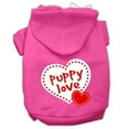 thumbnail image 4 of Pet Dog  Cat Hoodie Screen Printed, "Puppy Love", 4 of 10