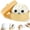 White, variant on Mystery box smiley dumpling squishy, TPR tear-resistant slow rise, sensory toy for kids adults prizes.