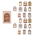 thumbnail image 1 of 20 hojas de Material de puerta y ventana hueca Vintage, papel decorativo, tarjeta de Collage para ventana y puerta hueca para diario, álbum de recortes, 1 of 5