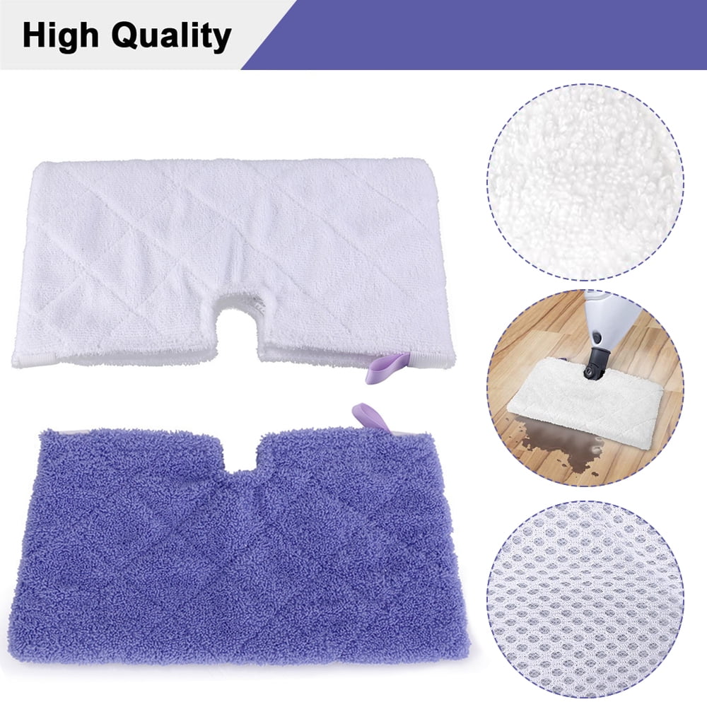 2 Pack OEM Shark Steam Mop Pads Washable Microfiber Mop Pads Cleaning Pads Replacement Shark Steam Pocket Mops Replacement Pads S3500 series S3501 S3601 S3550 S3901 S3801 SE450 S3801CO S3601D
