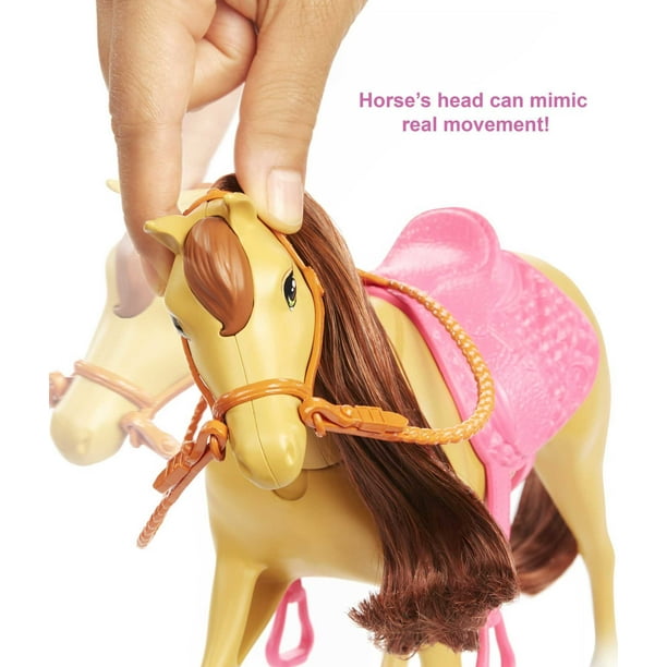 Barbie Hugs Horses Playset with Barbie Chelsea Dolls, Blonde