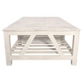 thumbnail image 7 of Bellamy White Marble Cocktail Table in Farmhouse Sur Tone on Solid Wood Base, 7 of 7