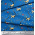 thumbnail image 3 of Soimoi Rayon Crepe Fabric Floral & Car Cartoon Print Fabric by Yard 46 Inch Wide, 3 of 3