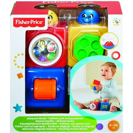 Fisher Price Brilliant Basics Stacking - FISHER-PRICE Brilliant Basics™ Stacking Action Blocks