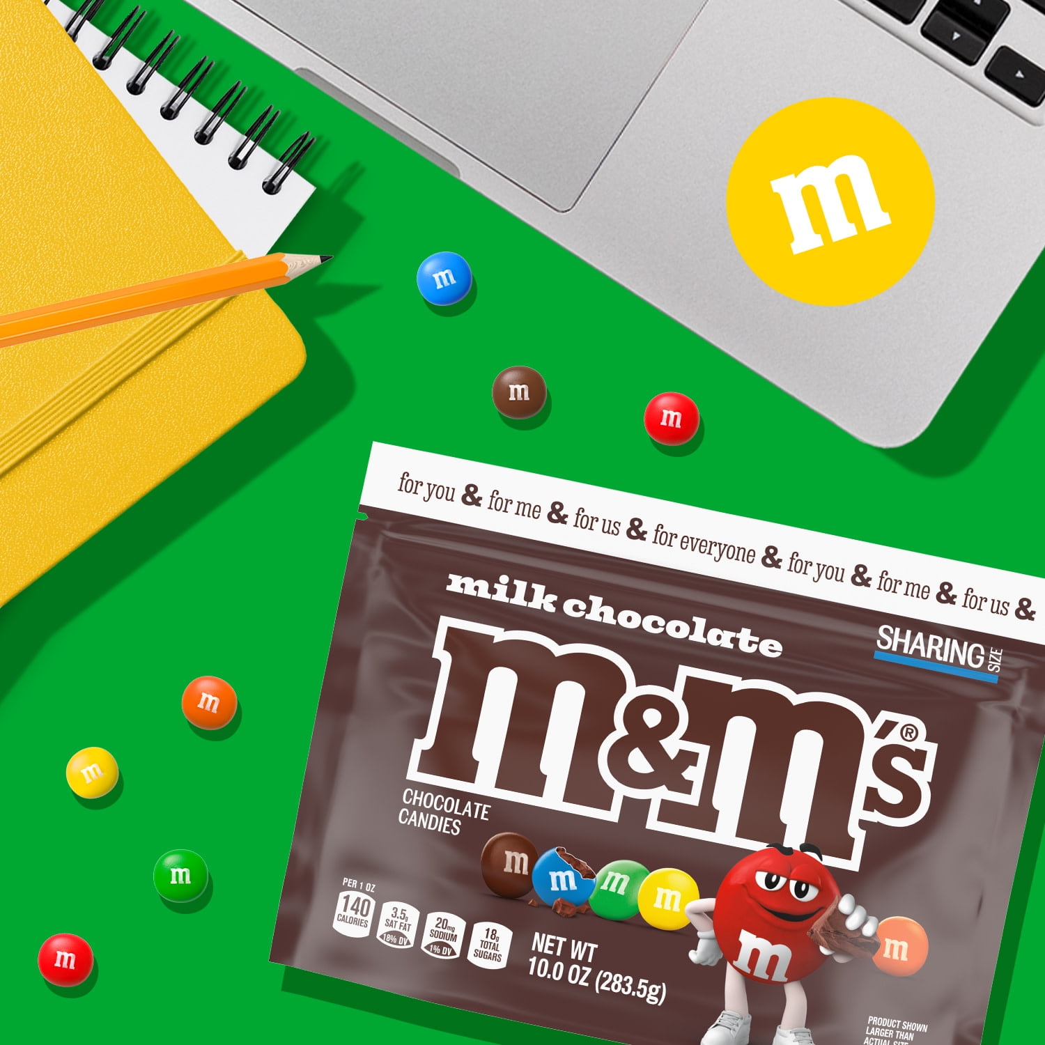 M&M's Family Size Milk Chocolate Candy - 10 oz Resealable