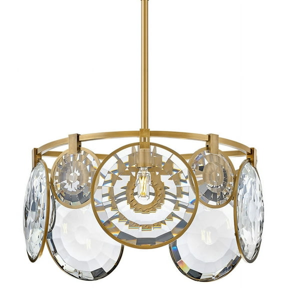 Fredrick Ramond Fr31263 Nala 5 Light 22" Wide Pendant / Semi-Flush Ceiling Fixture - Brass