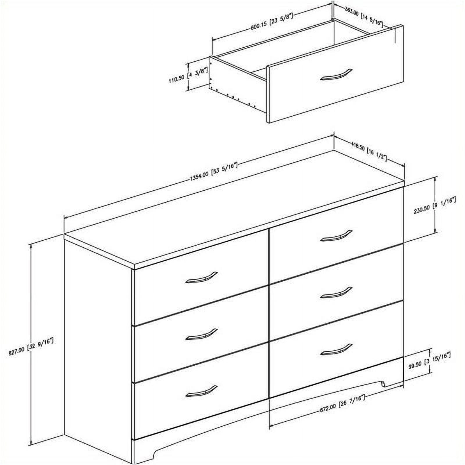 South shore maddox dresser with chest and nightstand set in pure black deals