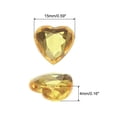 thumbnail image 2 of Unique Bargains 60 Pcs Acrylic Heart Rhinestone 15mm Flat Back Plastic Gems for Jewelry Making, Light Brown, 2 of 5