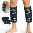 thumbnail image 1 of SuzziPad Compresse Froide à 360° pour Mollet, Tibia, Bras et Coude – Pellicule Glacée avec Conception à Double Couverture, Sangles Velcro Ajustables, Compresse Froide Étanche et Réutilisable pour la Récupération après l'Entraînement (2 Paquets), Noir, 1 of 4