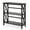 Black, variant on Costway Wooden Shelf Bookcase 3-Tier Open Bookshelf W/X-Design Freestanding Rack Black