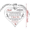 thumbnail image 3 of Electroplating Love Alloy Pendant Sweater Chain Father To Daughter, 3 of 9