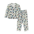 thumbnail image 1 of Fotbe Funny Excavator Conjunto de Pijama de Manga Larga para Mujer con Estampado, Ropa de Dormir de 2 Piezas, Conjunto de Casa Suave y Cómodo con Bolsillos-Large, 1 of 7