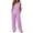 Hot Pink, variant on HAYIMI Womens Summer Outfits Sets 2 Pieces Elegant Casual Fly Sleeve Shirts Tops And Trousers Lightweight Comfortable Everyday Warm Weather Modern Relaxed Fit Solid Color Relaxed Fit Clothing Sets