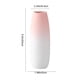 thumbnail image 3 of Jarrón de cerámica con degradado de meñique de 9,4" • Decoración de mesa moderna y elegante para el hogar • Acento de arreglo floral brillante rosa blanco duradero, 3 of 6