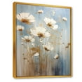 thumbnail image 2 of Designart "Elegant Beige Wildflower Splendor" Wildflowers Floater Framed Canvas Art Print, 2 of 5