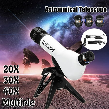 20X/30X/40X HD Zoom Finderscope Monocular Eyepiece Astronomical Space Telescope for Spotting Scope with Tripod+ Storage for Word Cup Football Bird Watching Music