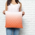 thumbnail image 3 of Throw Pillow Covers 20x20 Inch, Morocco Orange Decorative Pillow Cases for Couch Sofa Bed, Modern Geometric Gradient Simple Cotton Linen Square Home Decor Pillowcases with Hidden Zipper, 3 of 7
