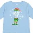 thumbnail image 4 of Inktastic Funny Christmas I'm the Boss Elf with Shoes and Hat Boys or Girls Long Sleeve Toddler T-Shirt, 4 of 5