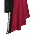 thumbnail image 4 of Abrigo Talla Extra Dos Tonos con Volantes Rosegal  Gabardinas de talla grande, 4 of 5