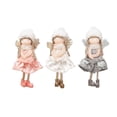 thumbnail image 5 of RV 3 piezas de muñeco de Ángel de encaje de Navidad árbol de Navidad pequeño colgante con copo de nieve niña decoraciones de ventana de Navidad Accesorios brillar Electrónica, 5 of 5