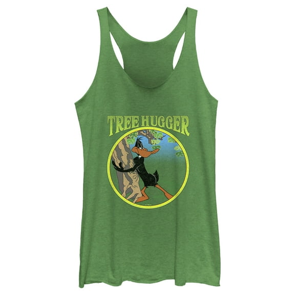 Women's Looney Tunes Tree Hugger Racerback Tank Top Envy Green X Large