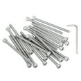 thumbnail image 1 of Uxcell Hex Socket Head Cap Screws Bolts, Stainless Steel Socket Drive Machine Screws with Hex Wrench, Full Threads M5 x 70mm 20, 1 of 7