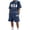 Navy, variant on Mens 2 Piece Outfits Summer Short Sleeve USA Print T-Shirt and Shorts Loose Fit Comfortable Loungewear Pajama Set