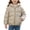 Brown, variant on Fnooota Girls Puffer Jackets, Long Sleeve Zipper Hooded Warm Winter Outerwear with Pockets Brown Size 4-5 T
