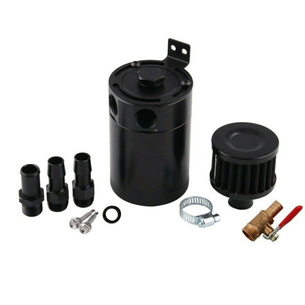 fastboy 200ml Universal Aluminum Oil Catch Can with Durable Breather Filter for Universal Car Motor Vehicle