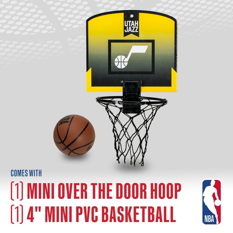 Franklin Sports NBA Utah Jazz Mini Over the Door Basketball Hoop