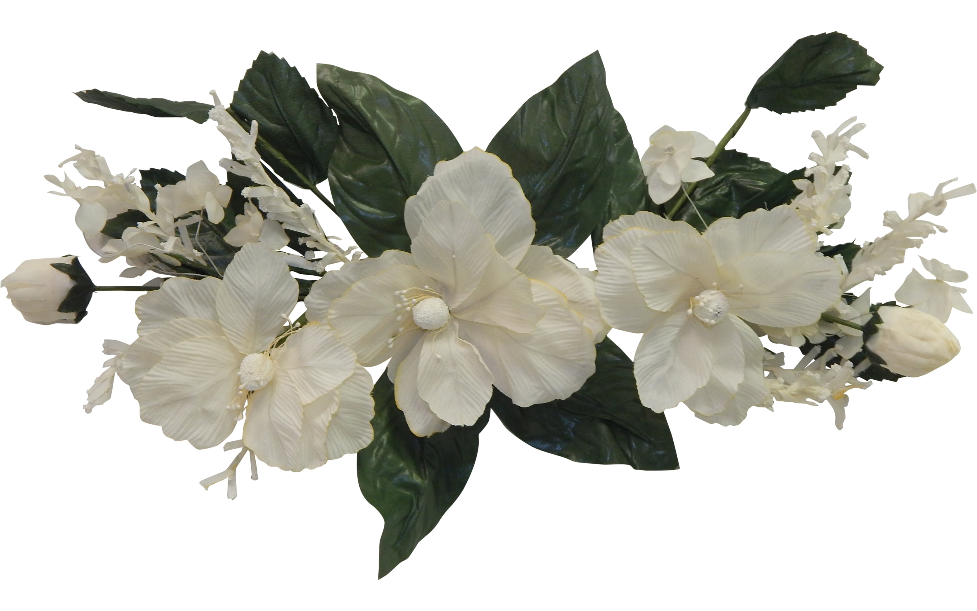 24" Long Snow White Swag Artificial Cream Color Silk Flower for Wedding