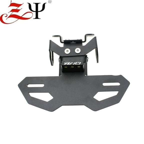 Registration Plate Holder For YAMAHA YZF R7 MT07 FZ-07 2023 2024 Motorcycle Tail Tidy Fender Eliminator License Number LED Frame